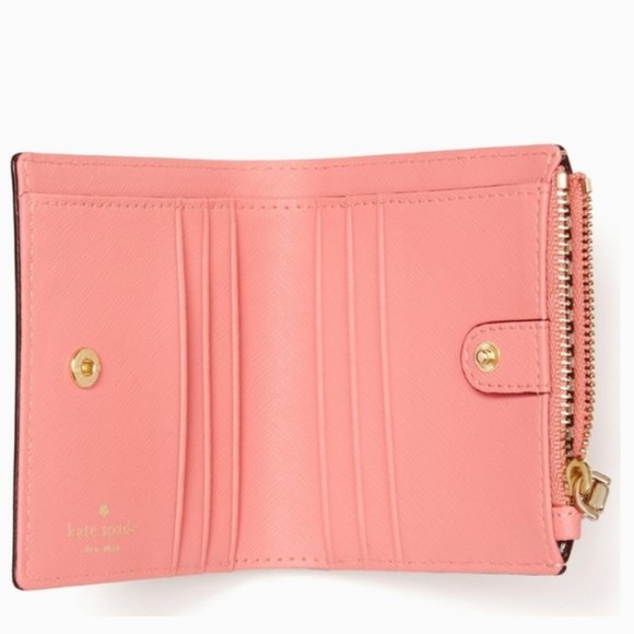 Kate spade Cameron Street Adalyn Wallet in pink/coral nwot - Picture 2 of 15